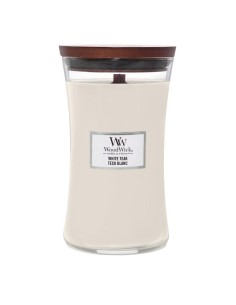 Świeca zapachowa WoodWick White Teak duża 610g